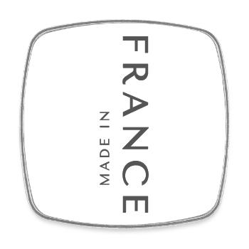 Design minimaliste Made in France - Magnet carré - blanc - Devant