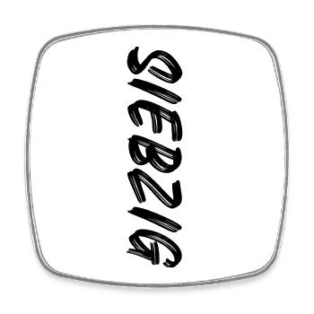 70. Geburtstag / Siebzig / 70 - Viereckiger Kühlschrankmagnet - Weiß - Vorne