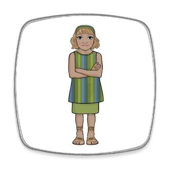 Monica Zetterlund - Viereckiger Kühlschrankmagnet - Weiß - Vorne