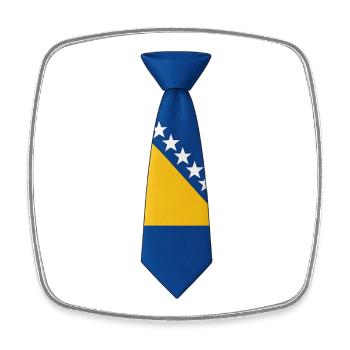 Bosnien-Gleichstand - Viereckiger Kühlschrankmagnet - Weiß - Vorne