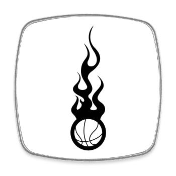 Basketball / Basketball / Basktet-Ball / Sports - Square fridge magnet - white - Front