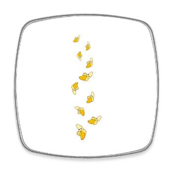 Banana Comic - Square fridge magnet - white - Front