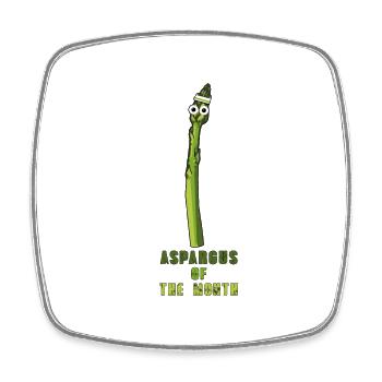 aspargus of the month, aspargus, spargel - Viereckiger Kühlschrankmagnet - Weiß - Vorne