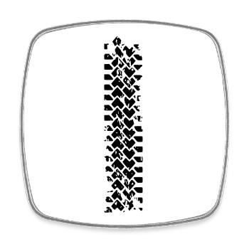 Burn to be wild 1 - Square fridge magnet - white - Front