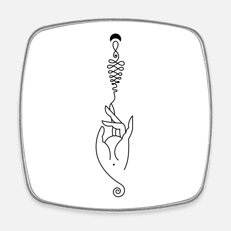 Creative Energy – Spiritual Creativity - Square fridge magnet - white