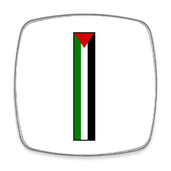 Free palestine - Square fridge magnet - white - Front