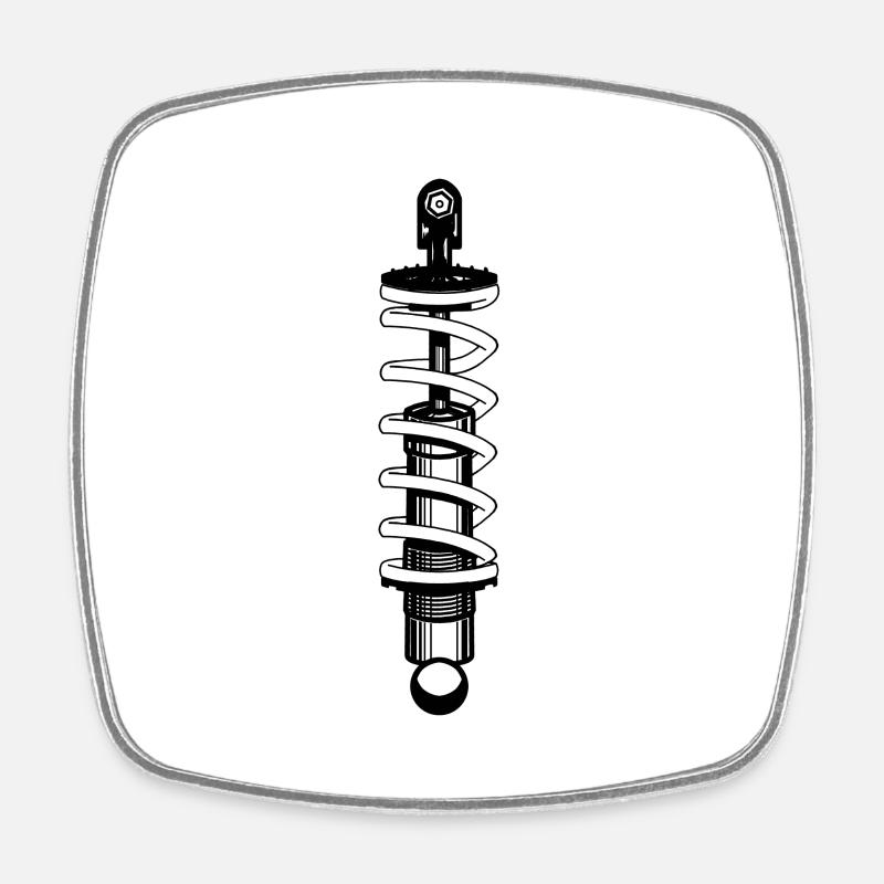 coilover - Square fridge magnet - white