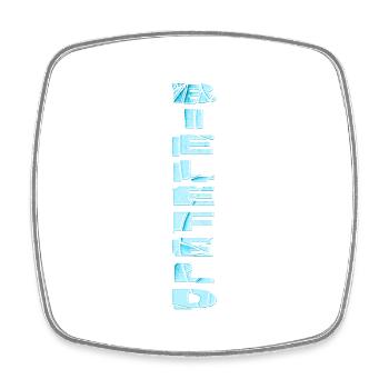 Bielefeld Allemagne City Font Skyline Accueil - Magnet carré - blanc - Devant