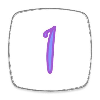 1. 1 YEAR. 1st ANNIVERSARY. 1 YEAR BIRTHDAY - Square fridge magnet - white - Front