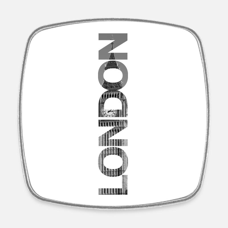 Cadeau Londres Big Ben - Magnet carré - blanc