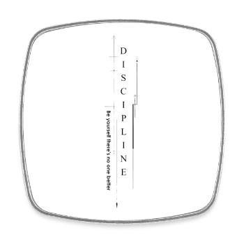 respect_marcel merch - Magnet carré - blanc - Devant