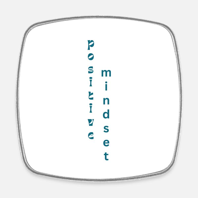 État d’ positif - Magnet carré - blanc