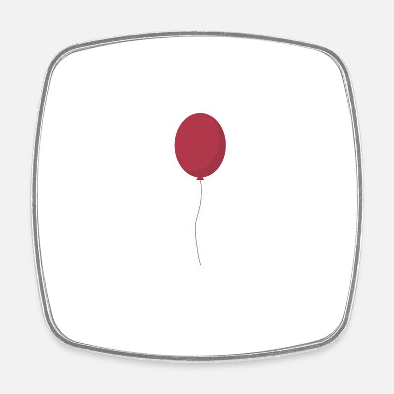Balloon with air - Square fridge magnet - white