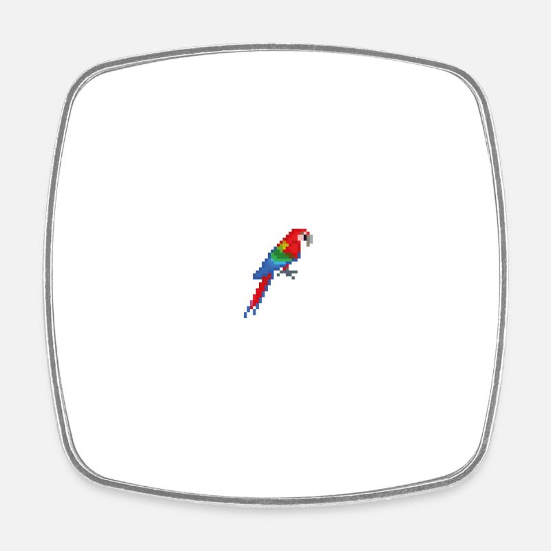 Vogel - Viereckiger Kühlschrankmagnet - Weiß