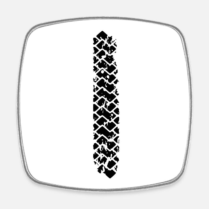 Burn to be wild 2 - Square fridge magnet - white
