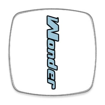 Design abstrait coloré sur t-shirt - Magnet carré - blanc - Devant
