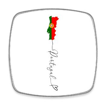 Portugal Flag Bandeira Nacional Green and Red - Square fridge magnet - white - Front