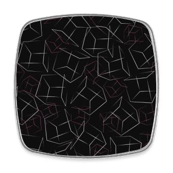 Play 3D Dice Pattern Dice and Have Fun - Square fridge magnet - white - Front