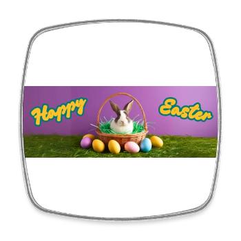 Happy Easter - Square fridge magnet - white - Front