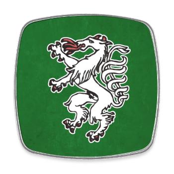 STEIERMARK MASK COVID-19 CORONA STEIRER GIFT - Square fridge magnet - white - Front