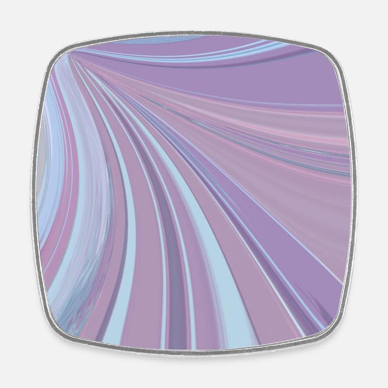 Arc-en-ciel violet - Magnet carré - blanc