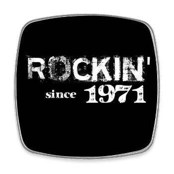 1971 birthday - Square fridge magnet - white - Front