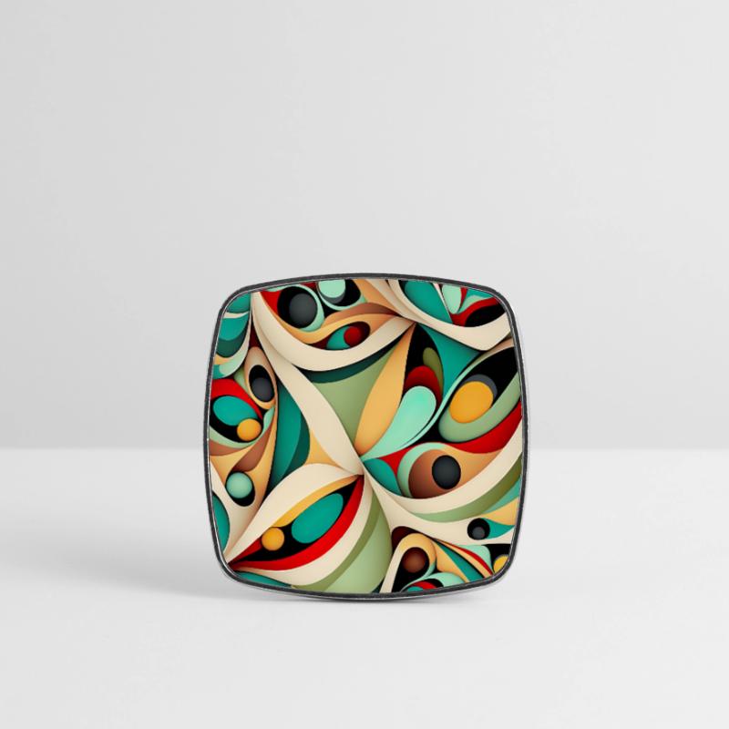 Modern Abstract Pattern Square fridge magnet