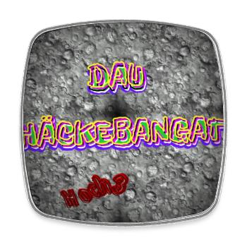 DAU HÄCKEBANGAT / HOCH 3 - Shop WoW - 2023 - Viereckiger Kühlschrankmagnet - Weiß - Vorne