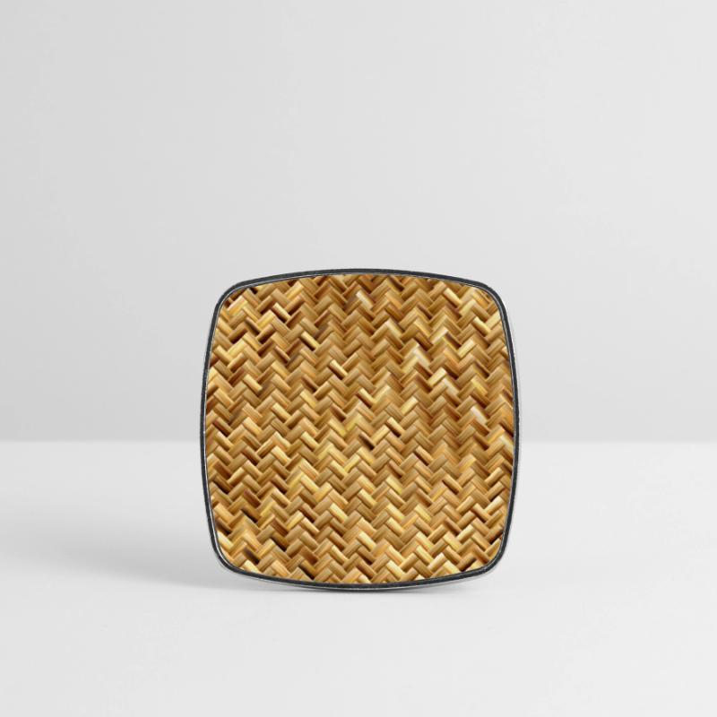 Braid (basket, pattern) Square fridge magnet