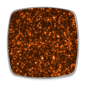 orange Glitzer Design für Handy Hüllen - Viereckiger Kühlschrankmagnet - Weiß - Vorne