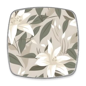 Blumen Motiv Design für Handy Hüllen - Viereckiger Kühlschrankmagnet - Weiß - Vorne
