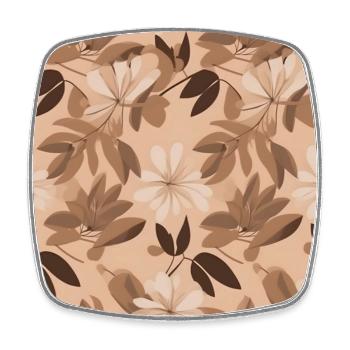Blumen Motiv Design für Handy Hüllen - Viereckiger Kühlschrankmagnet - Weiß - Vorne