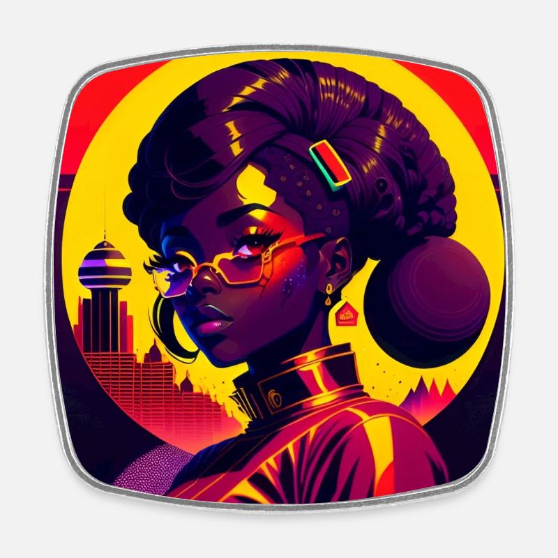 ✮ɪᴄᴏɴɪᴄ♱ʜɪᴠᴇ𓆤♱Cₒₗₗₑcₜᵢₒₙ♱ - Square fridge magnet - white