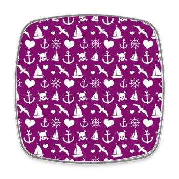 Nordsee Ostsee maritim Segeln Meer Moin Geschenk - Viereckiger Kühlschrankmagnet - Weiß - Vorne