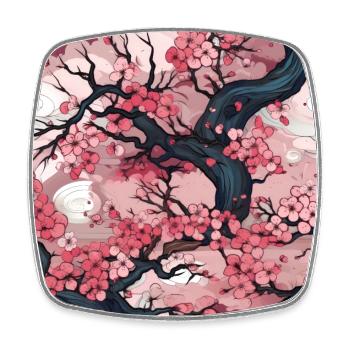 Anime Euphoria: Fantasy Cherry Blossom Dreamscape - Magnet carré - blanc - Devant
