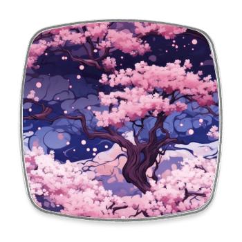 Anime Euphoria: Fantasy Cherry Blossom Dreamscape - Magnet carré - blanc - Devant
