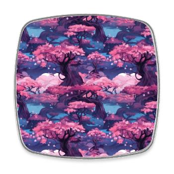 Anime Euphoria: Fantasy Cherry Blossom Dreamscape - Magnet carré - blanc - Devant