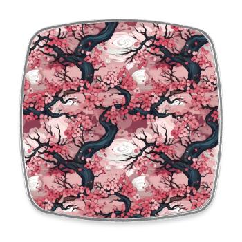 Anime Euphoria: Fantasy Cherry Blossom Dreamscape - Magnet carré - blanc - Devant