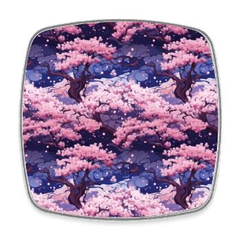 Anime Euphoria: Fantasy Cherry Blossom Dreamscape - Magnet carré - blanc - Devant