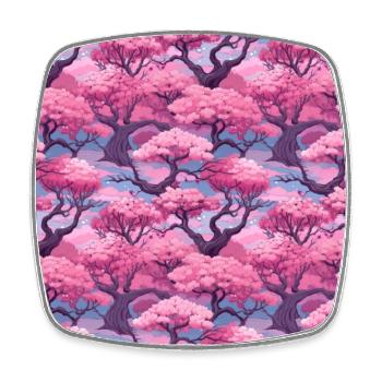 Anime Euphoria: Fantasy Cherry Blossom Dreamscape - Magnet carré - blanc - Devant