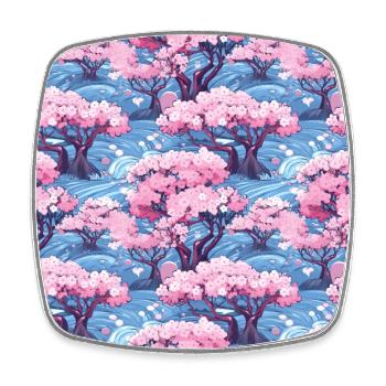 Anime Euphoria: Fantasy Cherry Blossom Dreamscape - Magnet carré - blanc - Devant
