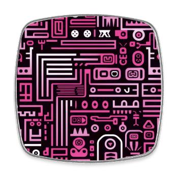 Playful Arena: Whimsical Monster Mates - Square fridge magnet - white - Front