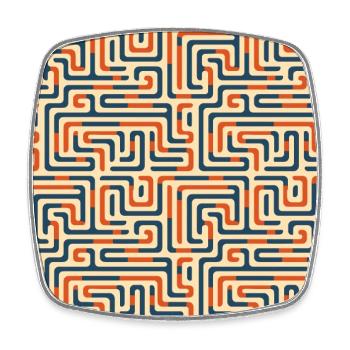 Labyrinthe de rêves: Voyage dans le labyrinthe pastel - Magnet carré - blanc - Devant