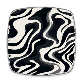 Zebra Mirage - Square fridge magnet - white - Front