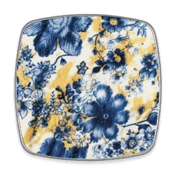 Blossom Mosaic - Square fridge magnet - white - Front