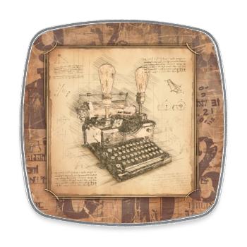 Vintage Art for Authors & Writers - Square fridge magnet - white - Front