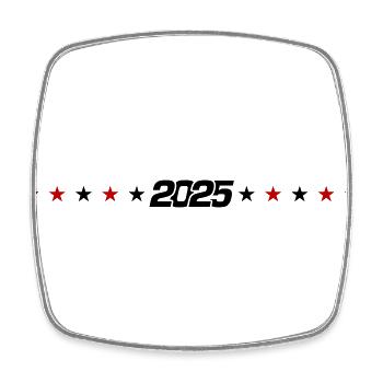 Ligne 2025 - Magnet carré - blanc - Devant