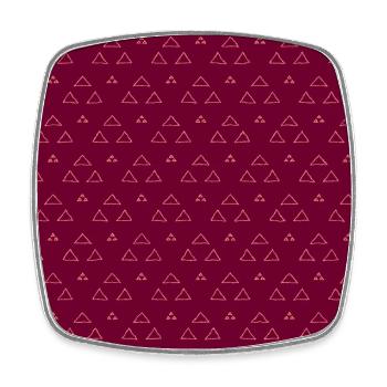 Pattern (triangles, violet) - Square fridge magnet - white - Front