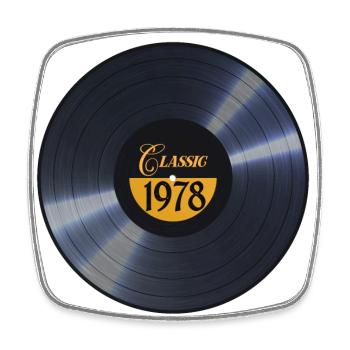 Millésime 1978 - Magnet carré - blanc - Devant