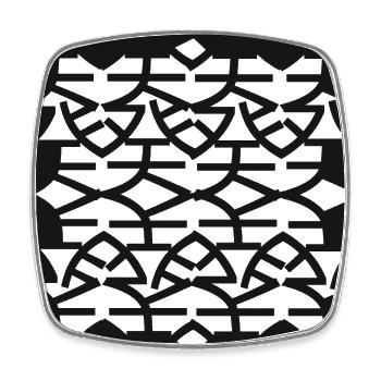 New trends - Square fridge magnet - white - Front